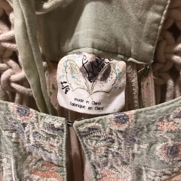 Free People floral sleeveless top sz L - Picture 6 of 9